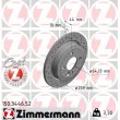ZIMMERMANN 150.3446.52 - Jeu de 2 disques de frein arrière