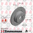 ZIMMERMANN 150.3450.52 - Jeu de 2 disques de frein arrière