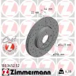 ZIMMERMANN 150.3452.52 - Jeu de 2 disques de frein avant