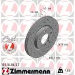 ZIMMERMANN 150.3486.52 - Jeu de 2 disques de frein avant