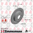 ZIMMERMANN 150.3489.52 - Jeu de 2 disques de frein arrière