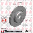 ZIMMERMANN 150.3491.52 - Jeu de 2 disques de frein avant