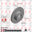 ZIMMERMANN 150.3496.52 - Jeu de 2 disques de frein avant