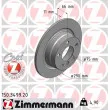 ZIMMERMANN 150.3499.20 - Jeu de 2 disques de frein arrière
