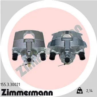 ZIMMERMANN 155.3.30021 - Étrier de frein arrière gauche
