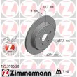 ZIMMERMANN 155.3906.20 - Jeu de 2 disques de frein arrière