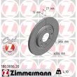ZIMMERMANN 180.3006.20 - Jeu de 2 disques de frein avant