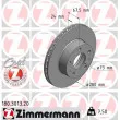 ZIMMERMANN 180.3013.20 - Jeu de 2 disques de frein avant