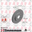 ZIMMERMANN 180.3021.52 - Jeu de 2 disques de frein avant