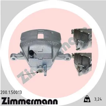 Étrier de frein avant gauche ZIMMERMANN OEM 410112F522