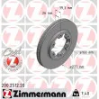 ZIMMERMANN 200.2512.20 - Jeu de 2 disques de frein avant