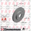 ZIMMERMANN 200.2524.20 - Jeu de 2 disques de frein avant