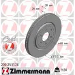 ZIMMERMANN 200.2531.20 - Jeu de 2 disques de frein avant
