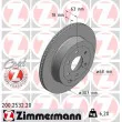 ZIMMERMANN 200.2532.20 - Jeu de 2 disques de frein arrière
