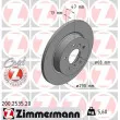 ZIMMERMANN 200.2535.20 - Jeu de 2 disques de frein arrière