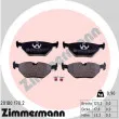 ZIMMERMANN 20180.170.2 - Jeu de 4 plaquettes de frein arrière