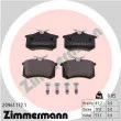 ZIMMERMANN 20961.172.1 - Jeu de 4 plaquettes de frein arrière