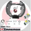 Kit de freins arrière (prémontés) ZIMMERMANN [20990.103.4]
