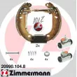 ZIMMERMANN 20990.104.8 - Kit de freins arrière (prémontés)