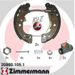 ZIMMERMANN 20990.105.1 - Kit de freins arrière (prémontés)