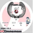 Kit de freins arrière (prémontés) ZIMMERMANN [20990.105.3]
