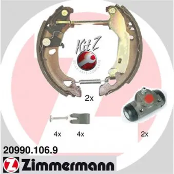 Kit de freins arrière (prémontés) ZIMMERMANN OEM 71738378