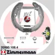 Kit de freins arrière (prémontés) ZIMMERMANN [20990.108.4]