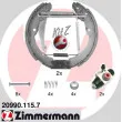 ZIMMERMANN 20990.115.7 - Kit de freins arrière (prémontés)