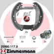 Kit de freins arrière (prémontés) ZIMMERMANN [20990.117.9]