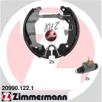 ZIMMERMANN 20990.122.1 - Kit de freins arrière (prémontés)