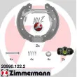 Kit de freins arrière (prémontés) ZIMMERMANN [20990.122.2]