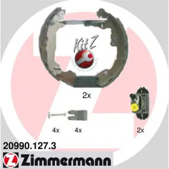 Kit de freins arrière (prémontés) ZIMMERMANN OEM 1075549