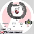 Kit de freins arrière (prémontés) ZIMMERMANN [20990.127.7]