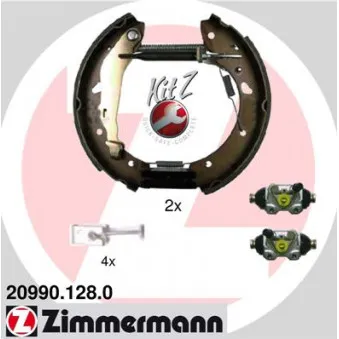 Kit de freins arrière (prémontés) ZIMMERMANN 20990.128.0