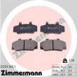 ZIMMERMANN 21233.165.1 - Jeu de 4 plaquettes de frein avant