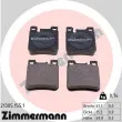 ZIMMERMANN 21305.155.1 - Jeu de 4 plaquettes de frein arrière
