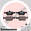 ZIMMERMANN 21411.170.1 - Jeu de 4 plaquettes de frein avant