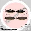 ZIMMERMANN 21430.170.1 - Jeu de 4 plaquettes de frein avant