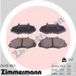 ZIMMERMANN 21470.190.1 - Jeu de 4 plaquettes de frein avant