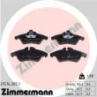 ZIMMERMANN 21576.205.1 - Jeu de 4 plaquettes de frein avant