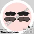 ZIMMERMANN 21601.175.1 - Jeu de 4 plaquettes de frein avant