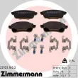 ZIMMERMANN 22103.160.2 - Jeu de 4 plaquettes de frein arrière