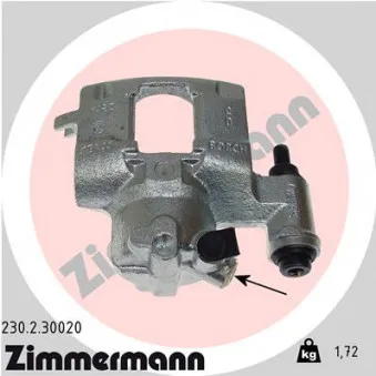 Étrier de frein avant droit ZIMMERMANN OEM 9946107