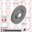ZIMMERMANN 230.2315.20 - Jeu de 2 disques de frein avant
