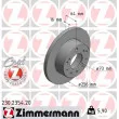 ZIMMERMANN 230.2354.20 - Jeu de 2 disques de frein avant