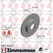 ZIMMERMANN 230.2356.20 - Jeu de 2 disques de frein arrière