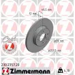 ZIMMERMANN 230.2357.20 - Jeu de 2 disques de frein avant