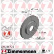 ZIMMERMANN 230.2367.20 - Jeu de 2 disques de frein avant