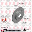 ZIMMERMANN 230.2371.20 - Jeu de 2 disques de frein arrière