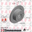 ZIMMERMANN 230.2376.20 - Jeu de 2 disques de frein arrière